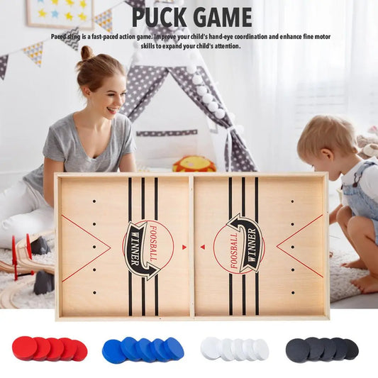 Puck Game Fast Sling Wooden Parent-child Interactive Game Chess Prop beldemo5-toys2