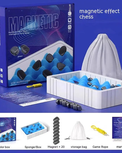 Magnetic Chess Game Magnet Stone Board Game Set Toy For Children Educational Battle Game Christmas Gift beldemo5-toys2