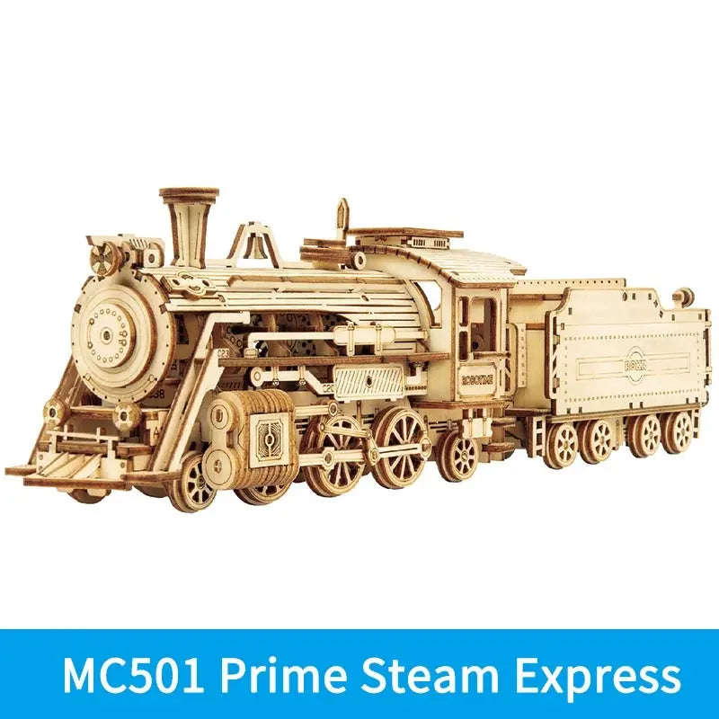 Robotime ROKR Train Model 3D Wooden Puzzle Toy Assembly Locomotive Model Building Kits for Children Kids Birthday Christmas Gift beldemo5-toys2