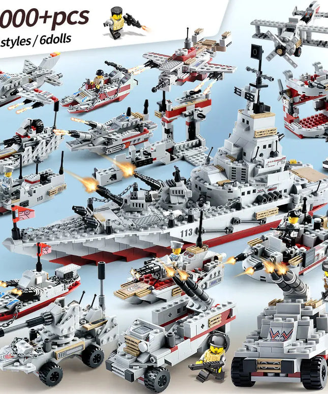 8-in-1 military battleship boy gift puzzle children toys beldemo5-toys2