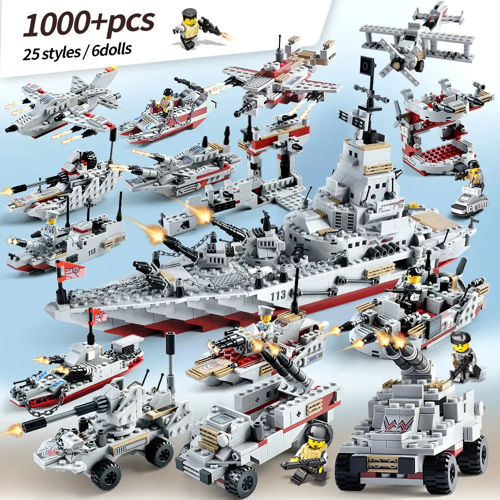8-in-1 military battleship boy gift puzzle children toys beldemo5-toys2