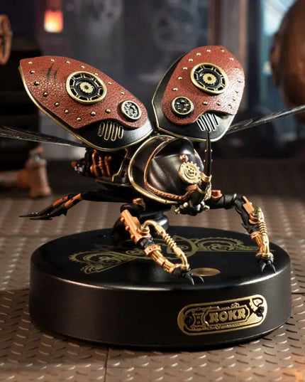 Robotime Rokr 3D Puzzle Golden Coin Turtle Industrial-style Building Block Toys For Kids Adults Steampunk Design With LED Light beldemo5-toys2