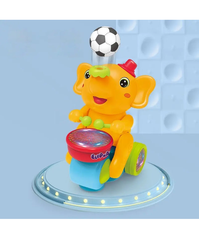 Cute Elephant Cool Music Light Electric Children's Toy Car beldemo5-toys2