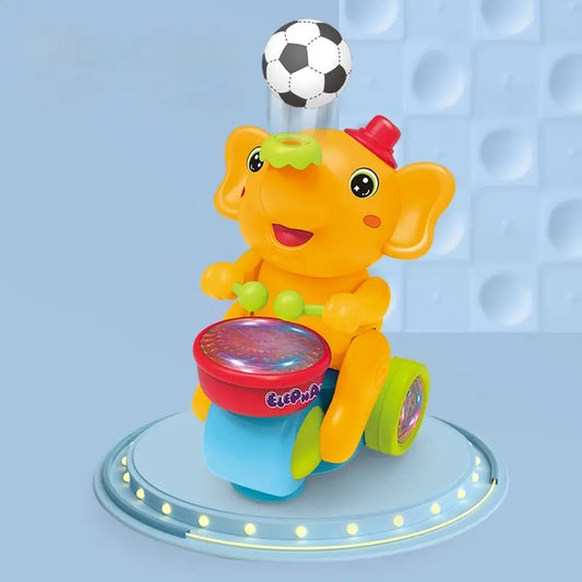 Cute Elephant Cool Music Light Electric Children's Toy Car beldemo5-toys2