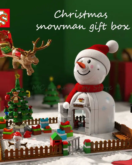 Christmas House Building Blocks Gifts Children'S Toys Puzzle Assembling Creative Ornaments beldemo5-toys2