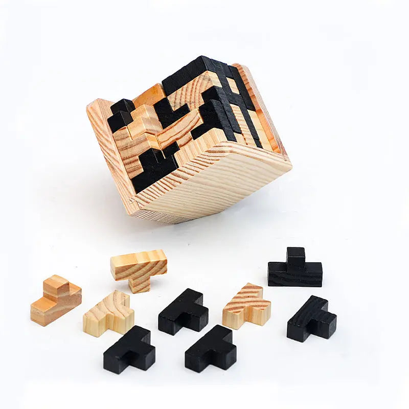 Hot Selling Wooden Puzzle Kongming Lock Luban Lock Toys beldemo5-toys2