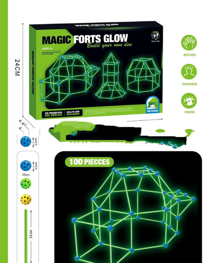 Fort Building Kit Construction Blocks Set Kids Toy Tents Fortress Builder Castles Tunnels Diy 3d Play House For Children Gift beldemo5-toys2