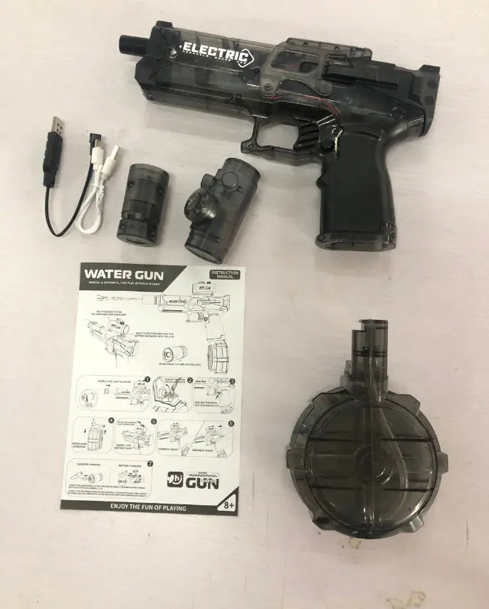 Fire Rat Electric Water Pistol Cool Light Full Automatic Water Spray Gun Summer Toy Sports Entertainment Children Gifts AC223 beldemo5-toys2