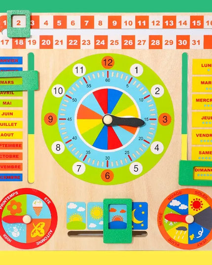 Calendar clock building block toy beldemo5-toys2