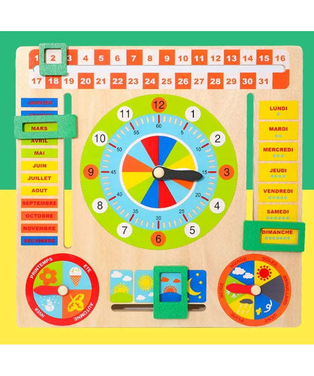 Calendar clock building block toy beldemo5-toys2