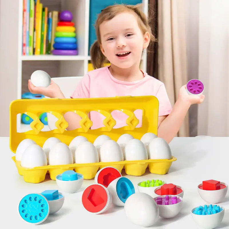 Baby Learning Educational Toy Smart Egg Toy Games Shape Matching Sorters Toys Montessori Eggs Toys For Kids Children beldemo5-toys2