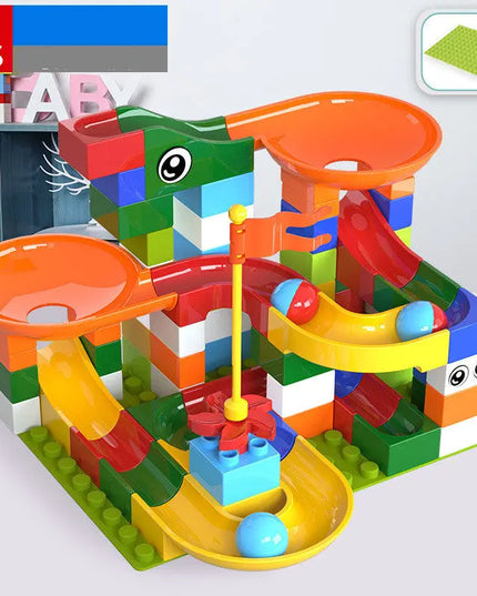 Children's Slide Blocks Are Compatible With Plastic Assembly beldemo5-toys2