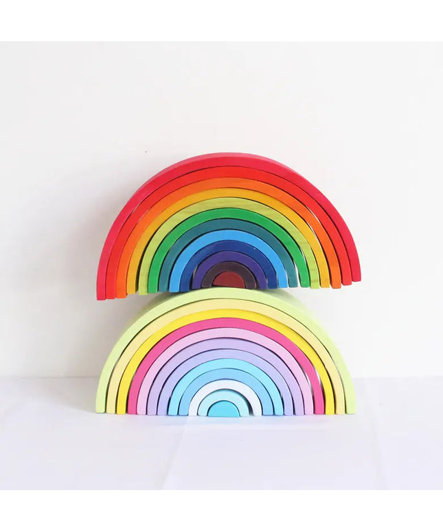 Jigsaw Puzzle Large 12-piece Arch Bridge Rainbow Building Blocks Early Childhood Education Toys beldemo5-toys2