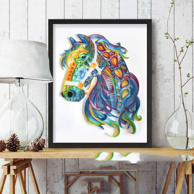 Quilted Paper Illustration Material Package Set Lobby Decoration Painting Slot beldemo5-toys2