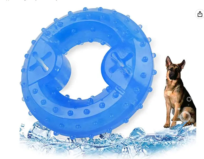 Dog Cooling Toy Puppy Teething Ring Freeze Dogs Chew Toy For Summer Tough Durable Pet Toys beldemo5-toys2