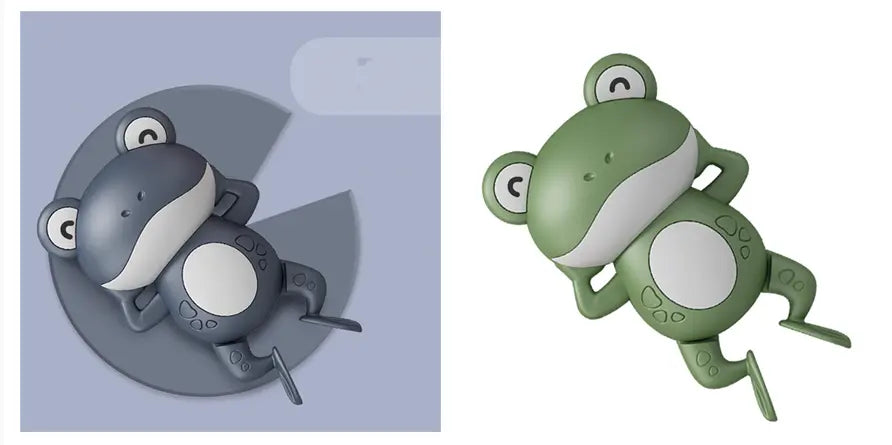 Little Frog Bath Toy, Baby Bathroom, Wind-Up Wind-Up Floating Toy beldemo5-toys2