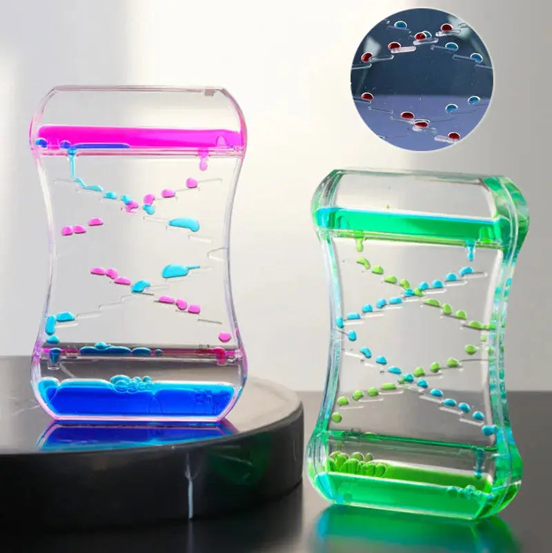 Creative Cruise Fluid Liquid Hourglass Quicksand Timer 2024 Ins Living Room Office Ornaments Desk Table Decorations Home Decor beldemo5-toys2