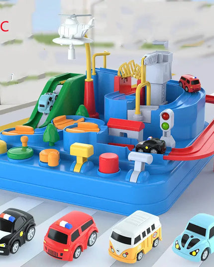 Cars Pass Through Big Adventure Parking Lot Rail Car Toy Car Track Kids Toy beldemo5-toys2