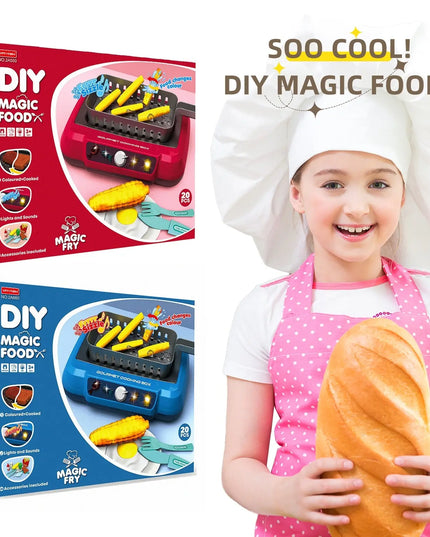 Induction Kitchen Cooking Toys Diy Children's Play House Toy Food Recognize Change Color Toys Kids Gifts beldemo5-toys2
