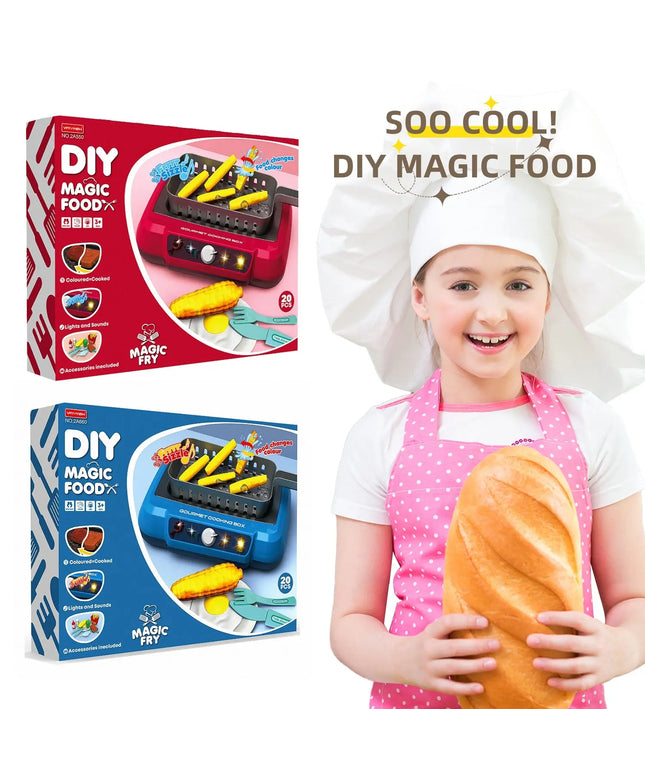 Induction Kitchen Cooking Toys Diy Children's Play House Toy Food Recognize Change Color Toys Kids Gifts beldemo5-toys2