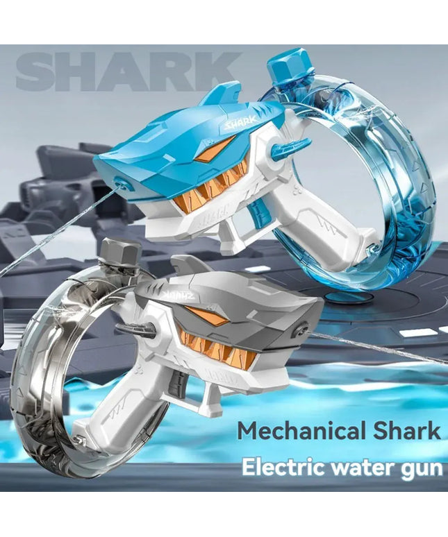 New Shark Electric Water Gun Toys Fully Automatic Continuous Fire Water Gun Large Capacity Beach Summer Children's Water Playing Toys beldemo5-toys2