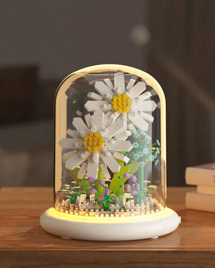 Building Block Flower Eternal Rose Small Particle Building Block Assembly Toy Gift Desktop Decoration beldemo5-toys2