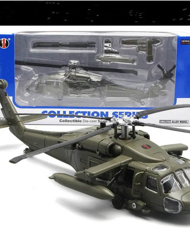 Black Hawk Gunship Alloy Military Model beldemo5-toys2