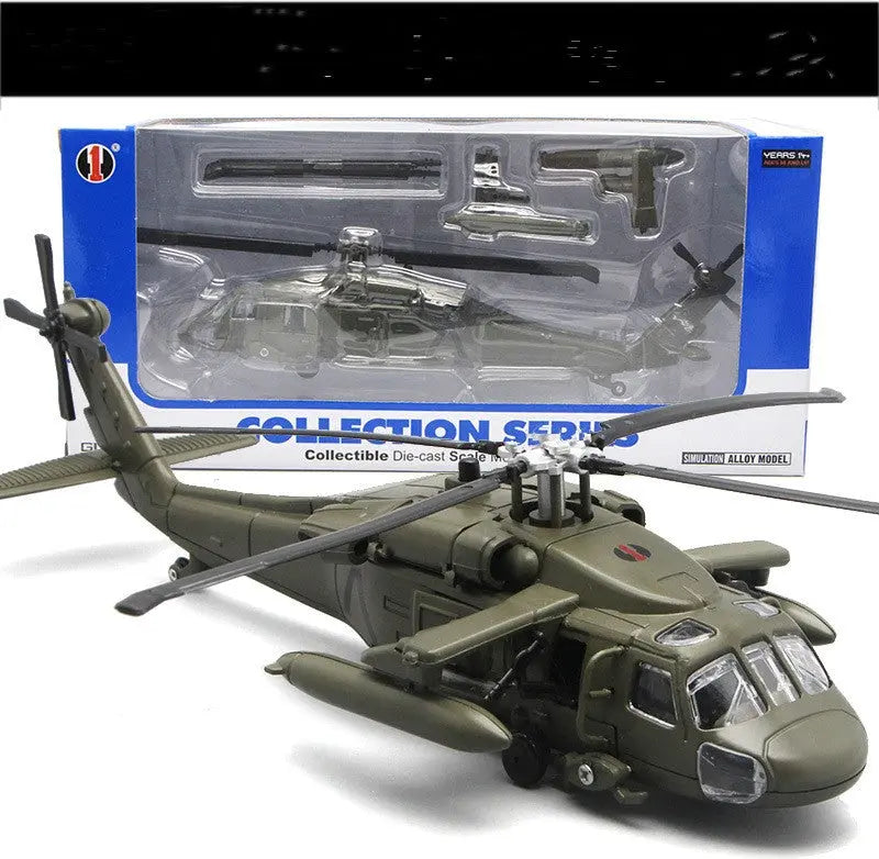 Black Hawk Gunship Alloy Military Model beldemo5-toys2