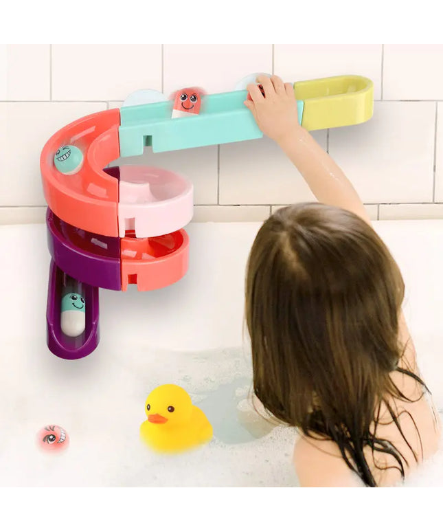 Kids Bath Toys Wall Suction Cup Marble Race Run Track Bathroom Bathtub Baby Play Water Games Toy Kit for Children beldemo5-toys2