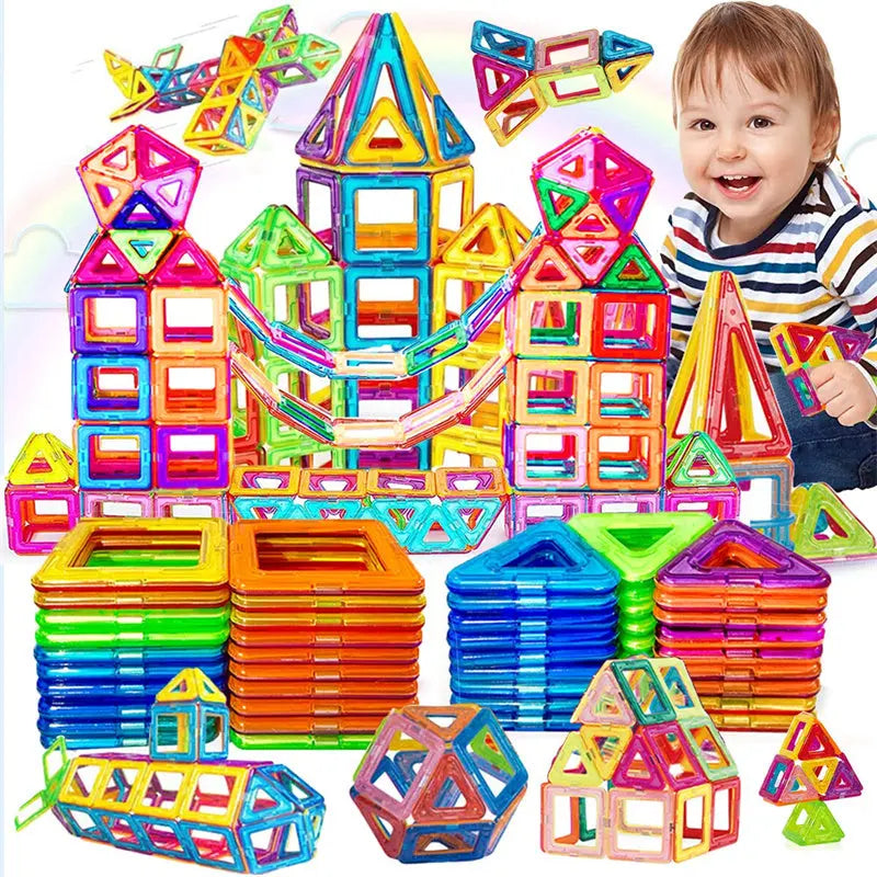 Magnetic Building Blocks DIY Magnets Toys For Kids Designer Construction Set Gifts For Children Toys beldemo5-toys2