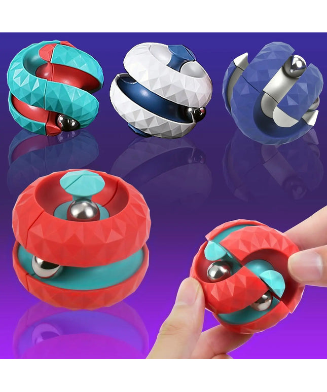 Diamond Pattern Ball Track Gyro Rubik's Cube Decompression Toy For Kids Fidget Spinner beldemo5-toys2