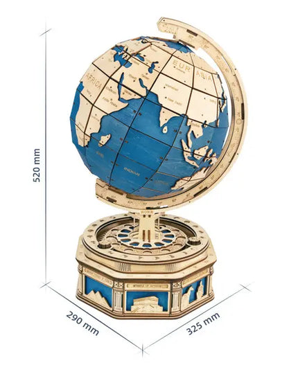 Robotime Globe Earth 567pcs 3D Wooden Puzzle Games Ocean Map Ball Assemble Model Toys Xms Gift for Children Boys Dropshipping beldemo5-toys2