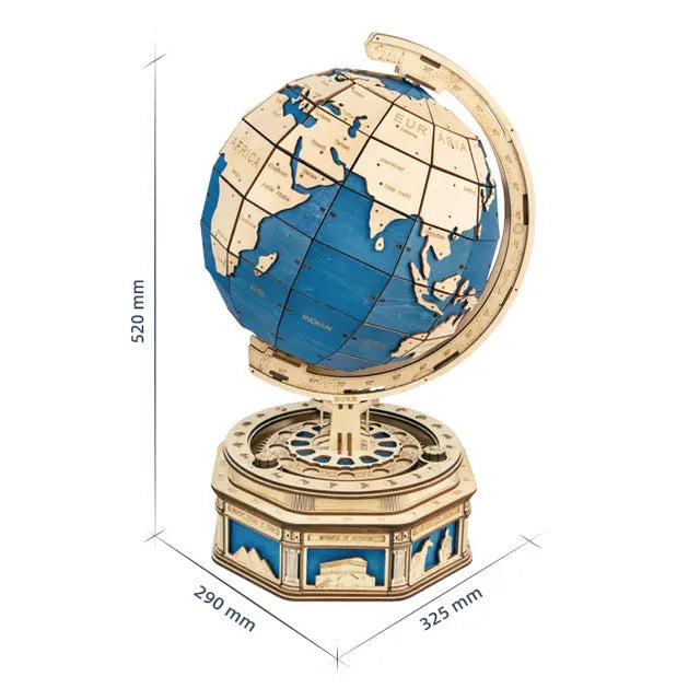 Robotime Globe Earth 567pcs 3D Wooden Puzzle Games Ocean Map Ball Assemble Model Toys Xms Gift for Children Boys Dropshipping beldemo5-toys2