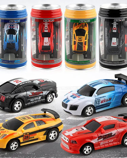 Coke Can Mini RC Car Radio Remote Control Micro Racing Car 4 Frequencies beldemo5-toys2