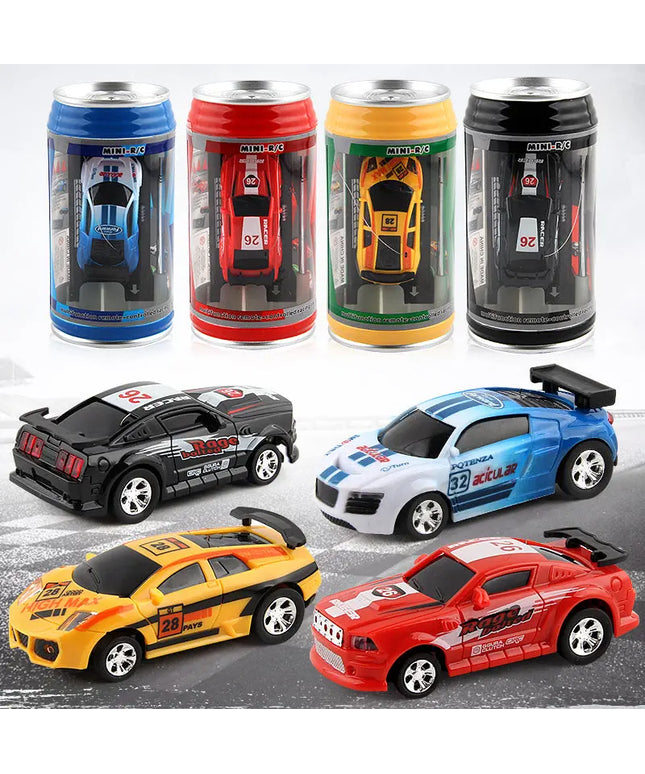 Coke Can Mini RC Car Radio Remote Control Micro Racing Car 4 Frequencies beldemo5-toys2