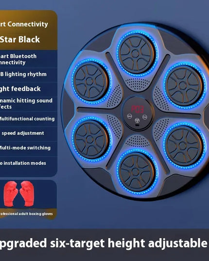 Music Boxing Machine Household With RGB Light Bluetooth Adults Mode Speed Adjustable For Indoor Kickboxing Karate Fitness Home beldemo5-toys2