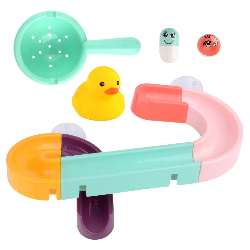 Kids Bath Toys Wall Suction Cup Marble Race Run Track Bathroom Bathtub Baby Play Water Games Toy Kit for Children beldemo5-toys2