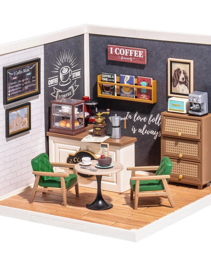 Robotime Rolife Super Creator Daily Plastic DIY Miniature House Cafe Energy Supply Store Building Block Sets English Version beldemo5-toys2