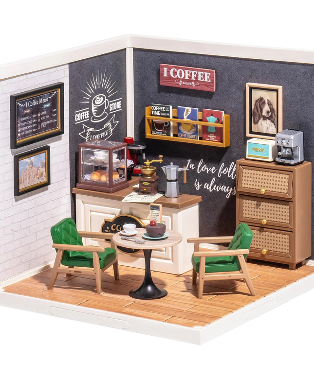 Robotime Rolife Super Creator Daily Plastic DIY Miniature House Cafe Energy Supply Store Building Block Sets English Version beldemo5-toys2