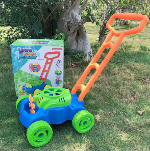 Plastic Hand Push Bubble Machine Electric Blowing Bubble Parent-child Outdoor Children's Tank Car Toy Summer beldemo5-toys2