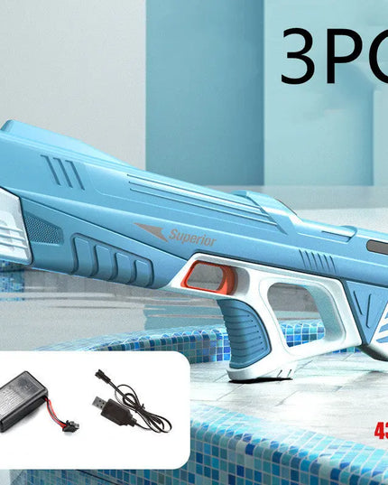 Summer Full Automatic Electric Water Gun Toy Induction Water Absorbing High-Tech Burst Water Gun Beach Outdoor Water Fight Toys beldemo5-toys2