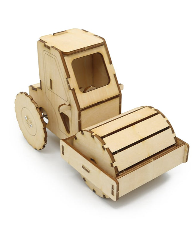 Happyxuan DIY Road Roller Science Engineering Construction Kits Wood STEAM Toy Kids Creative Educational Toys School Projects beldemo5-toys2