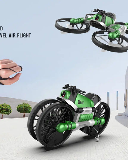 WiFi FPV RC Drone Motorcycle 2 in 1 Foldable Helicopter Camera 0.3MP Altitude Hold RC Quadcopter Motorcycle Drone 2 in 1 Dron beldemo5-toys2