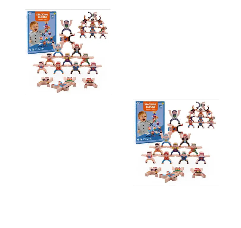 Multiplayer Cartoon Hercules Building Blocks Parent-child Interactive Toy Stacking High Game Balance Plastic Blocks beldemo5-toys2