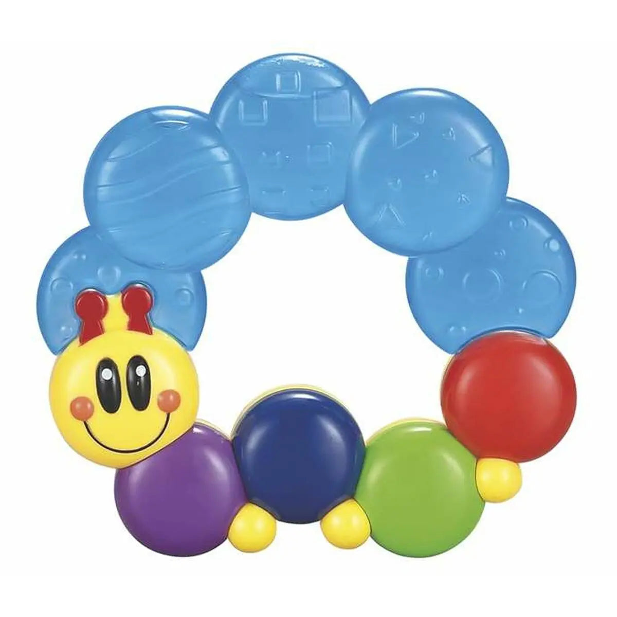 Teething Rattle Worm 12 cm BigBuy Fun
