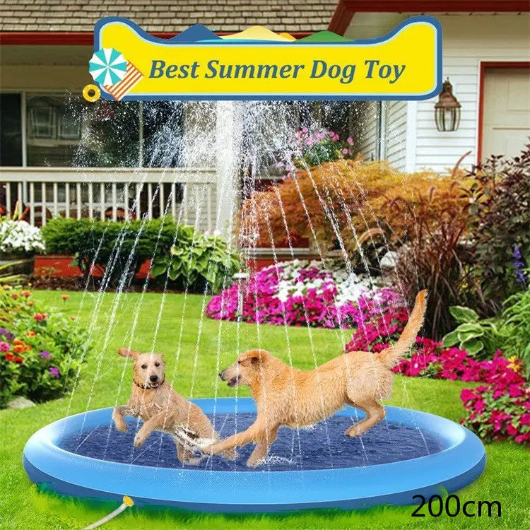 Non-Slip Splash Pad For Kids And Pet Dog Pool Summer Outdoor Water Toys Fun Backyard Fountain Play Mat beldemo5-toys2