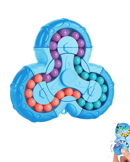 Magic Bean Puzzle Toy, Rotating Magic Bean Cube&Fidget Spinner Toys 2-in-1, Magic Ball Brain Teaser STEM Game, Gift For Kids Boys Girls, Teens And Adult For Birthday Christmas New Year beldemo5-toys2