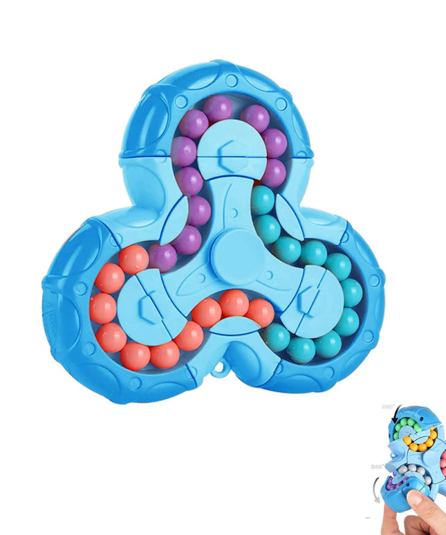 Magic Bean Puzzle Toy, Rotating Magic Bean Cube&Fidget Spinner Toys 2-in-1, Magic Ball Brain Teaser STEM Game, Gift For Kids Boys Girls, Teens And Adult For Birthday Christmas New Year beldemo5-toys2