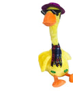 Battery models / Yellow duck blue scarf glasses