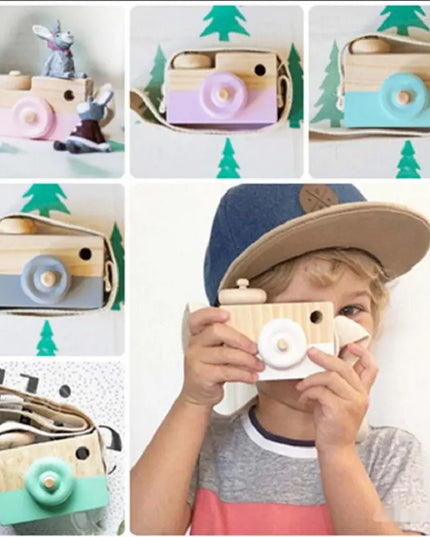 Cute Wooden Camera Toys Baby Kid Hanging Photography Prop Decoration Educational Outdoor Activity Toy Children's Day Happy Gift beldemo5-toys2